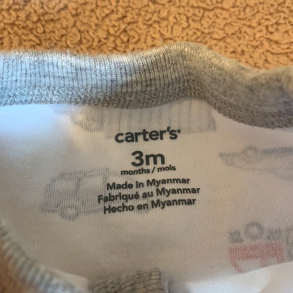 Carter’s baby boy 3 months pajama set onsies - Picture 3 of 11